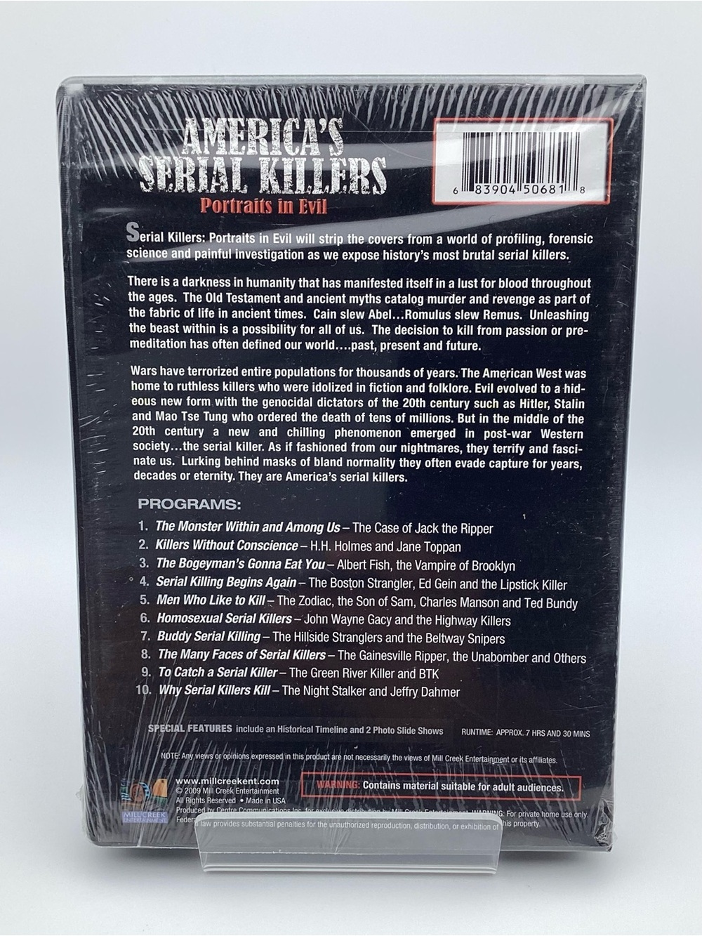 America's Serial Killers: Portraits in Evil DVD - Black - Picture 2 of 5